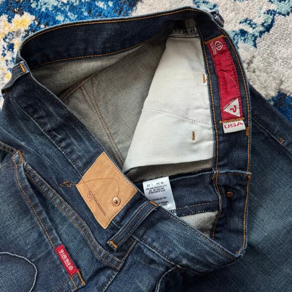 GUESS JEANS USA Flare Denim - 34x32 - Vintage / Y2K 2000s - Picture 5 of 6